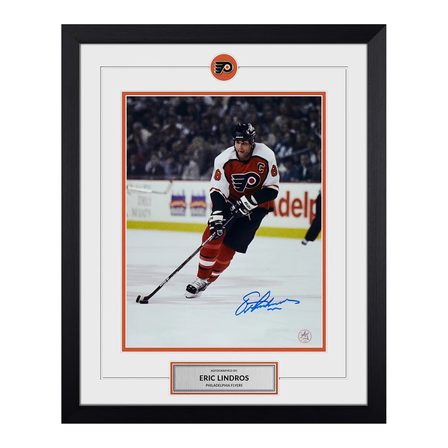 Eric Lindros Signed Philadelphia Flyers Legend 19x23 Frame Eric Lindros Other 19x23-legend-frame, Philadelphia Flyers, supplier stock photo