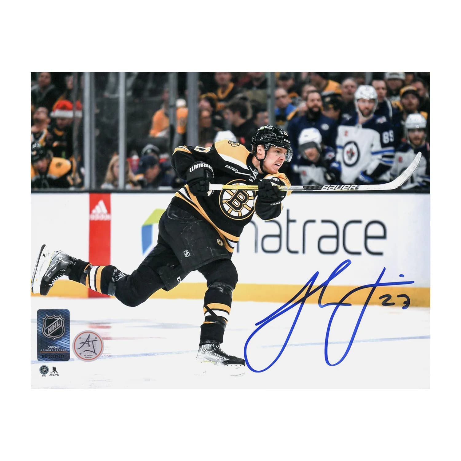 Hampus Lindholm Autographed Boston Bruins Point Shot 8x10 Photo Hampus Lindholm Photo 8x10-point-shot, Boston Bruins, supplier stock photo