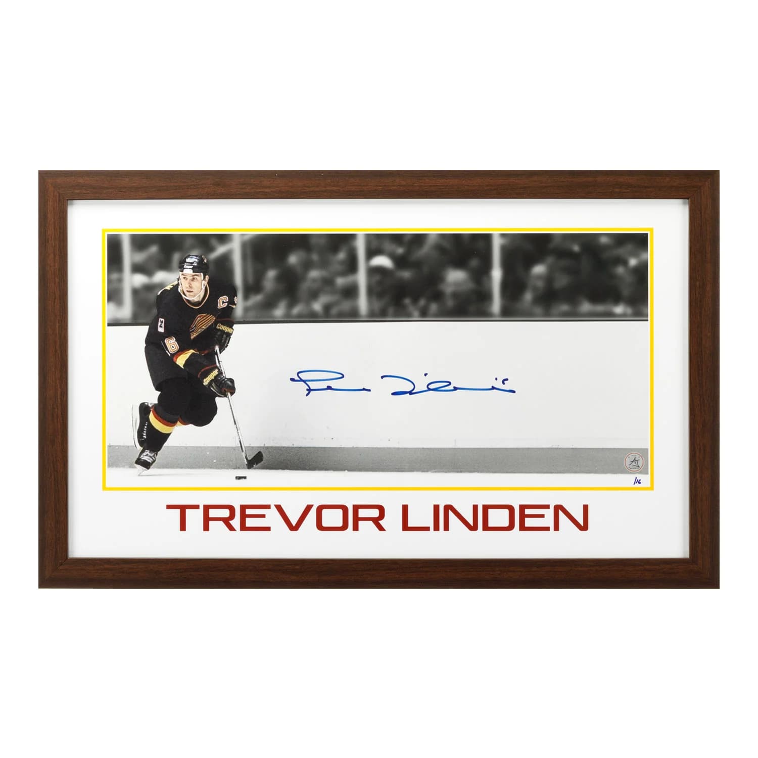 Trevor Linden Vancouver Canucks Prominent Signature 16x26 Frame #/16 Trevor Linden Other 16x26-prominent-frame-16, Vancouver Canucks, supplier stock photo