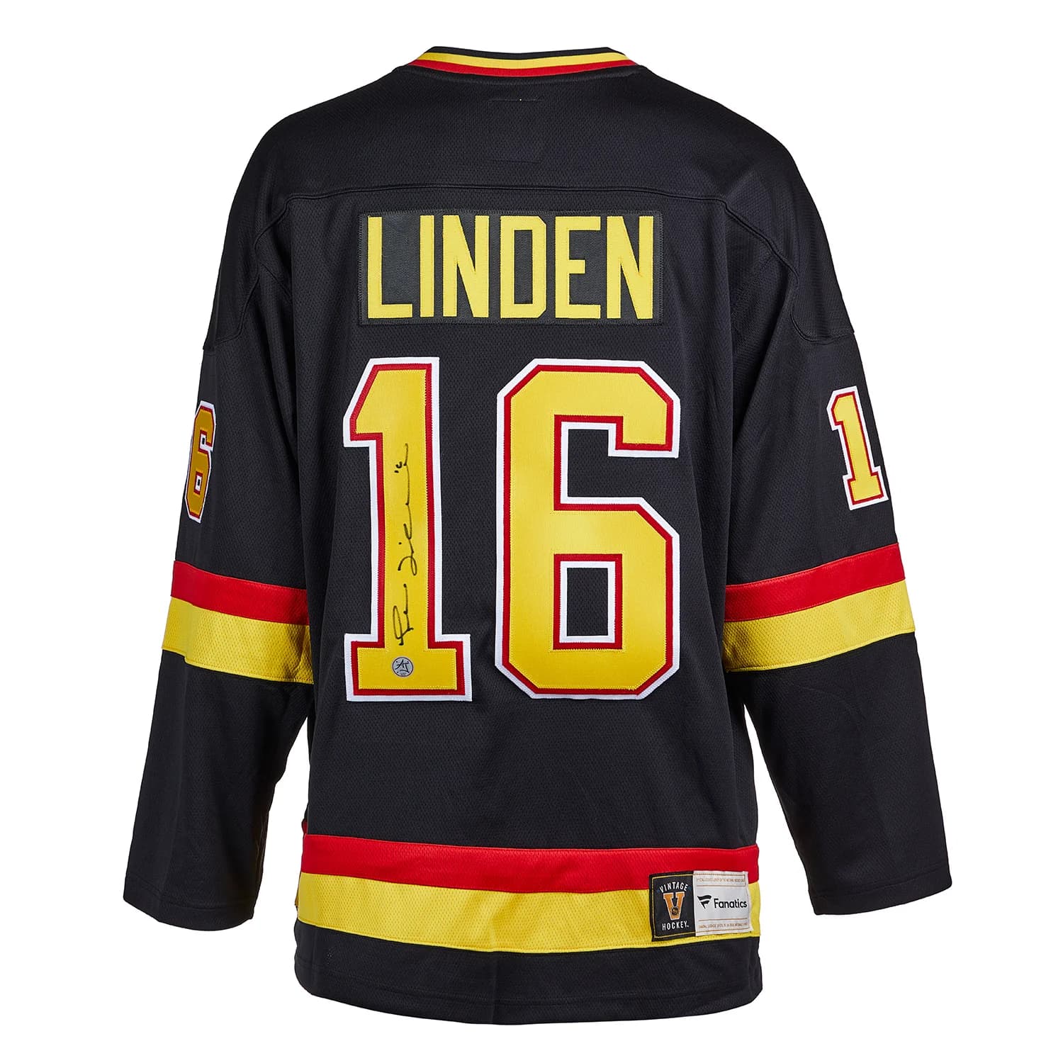 Trevor Linden Signed Vancouver Canucks Black Fanatics Throwback Jersey Trevor Linden Jersey trevor-linden-vancouver-canucks-black-throwback, Vancouver Canucks, supplier stock photo