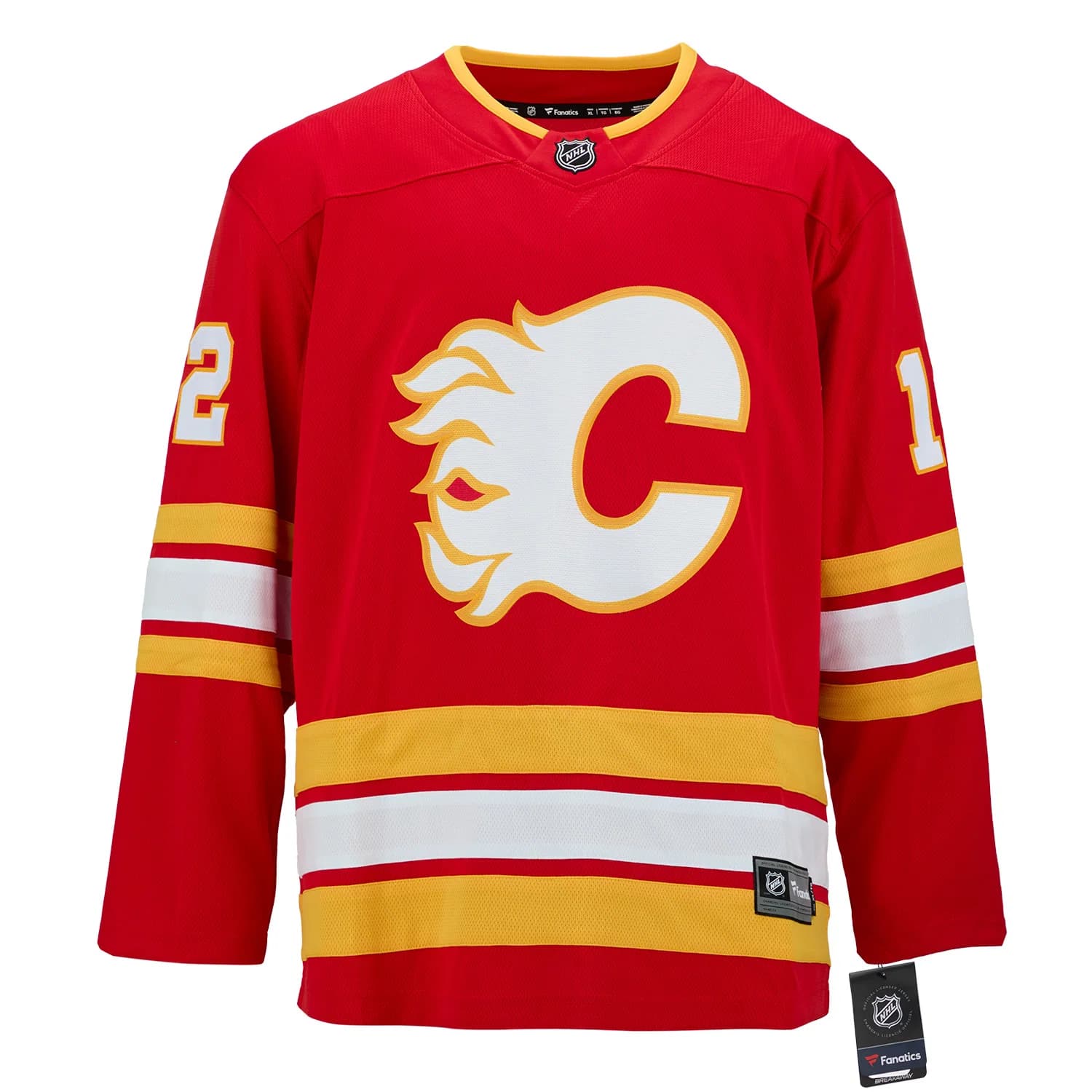 Hakan Loob Signed Calgary Flames Fanatics Breakaway Jersey Hakan Loob Jersey breakaway, Calgary Flames, view 2, supplier stock photo