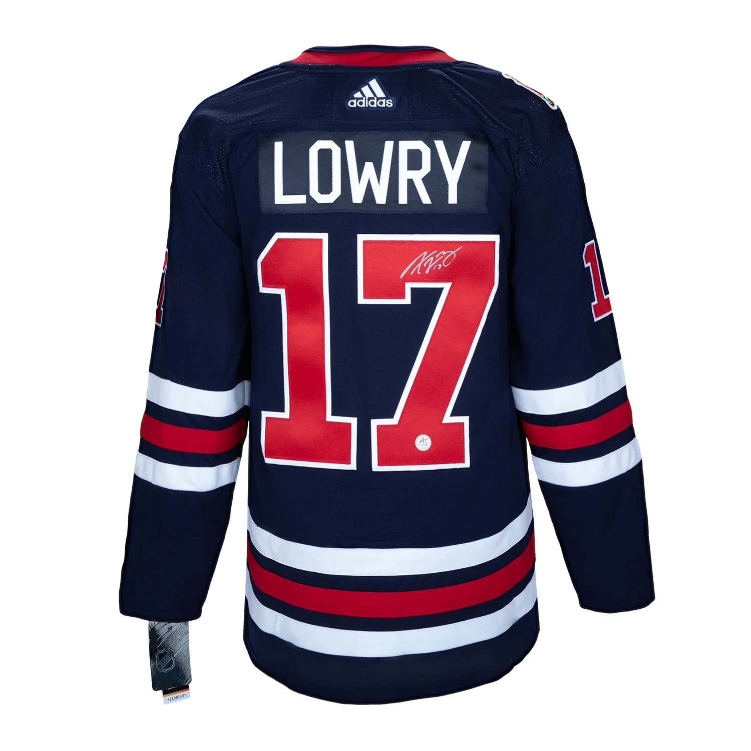 Adam Lowry Signed Winnipeg Jets Heritage Classic adidas Jersey Adam Lowry Jersey adam-lowry-winnipeg-jets-heritage-classic, Winnipeg Jets, supplier stock photo