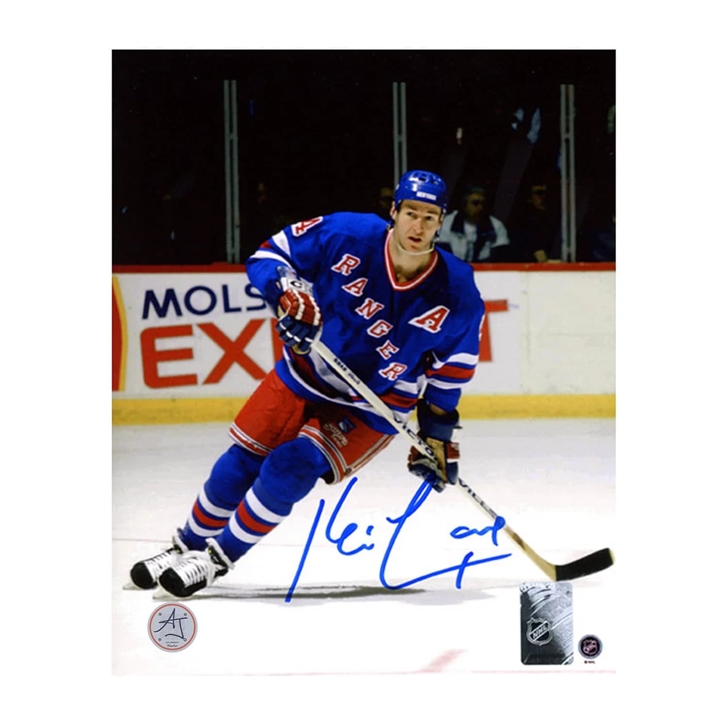 Kevin Lowe Autographed New York Rangers Hockey 8x10 Photo Kevin Lowe Photo 8x10-hockey, New York Rangers, supplier stock photo