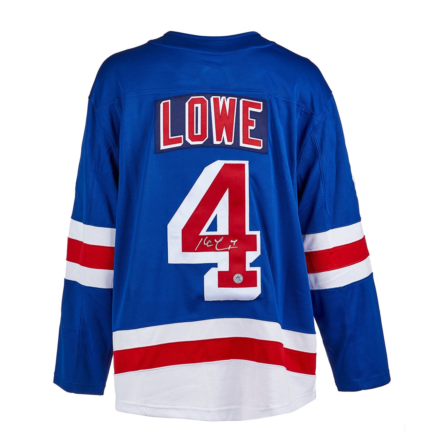 Kevin Lowe Autographed New York Rangers Fanatics Breakaway Jersey Kevin Lowe Jersey breakaway, New York Rangers, supplier stock photo