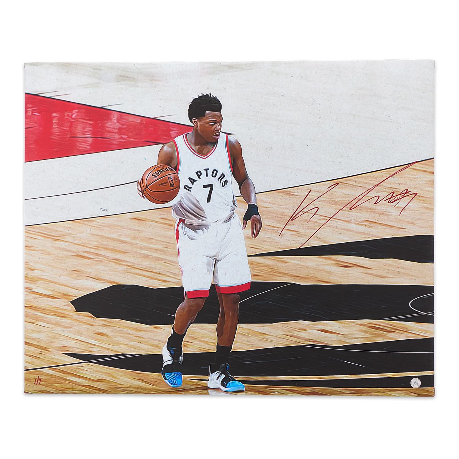 Kyle Lowry Autographed Toronto Basketball Portrait 26x32 Art Canvas #1/7 Kyle Lowry Canvas 26x32-kyle-lowry-toronto-basketball-portrait-art, supplier stock photo