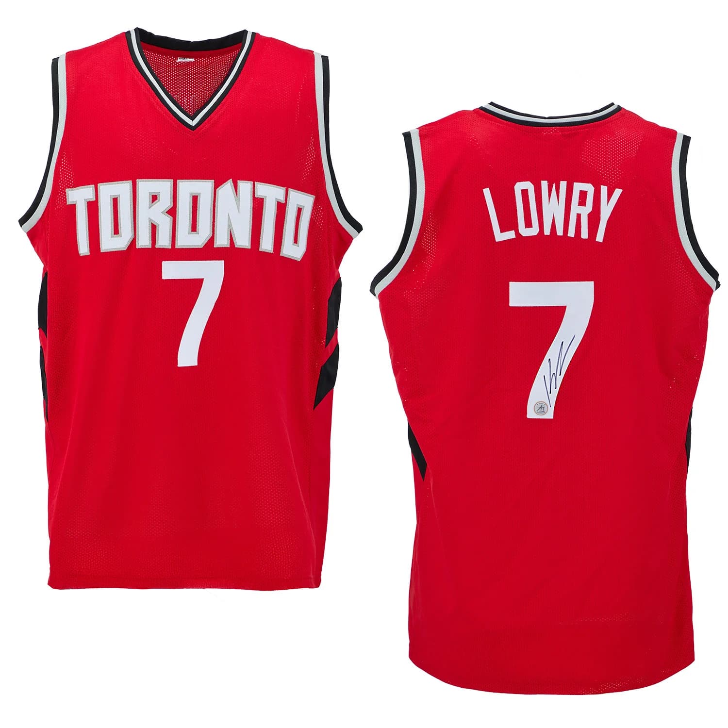 Kyle Lowry Autographed Toronto Basketball City Design Jersey Kyle Lowry Jersey toronto-basketball-city-design, view 3, supplier stock photo