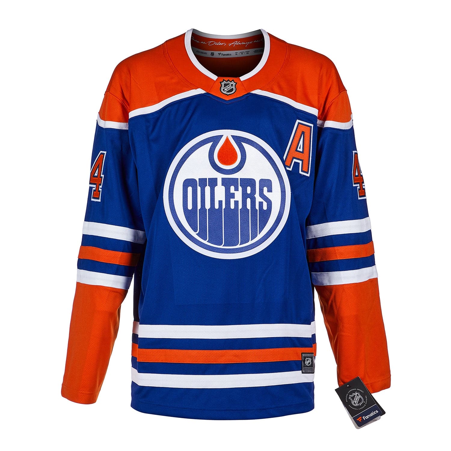 Kevin Lowe Signed Edmonton Oilers Throwback Breakaway Jersey Kevin Lowe Jersey throwback-breakaway, Edmonton Oilers, view 2, supplier stock photo