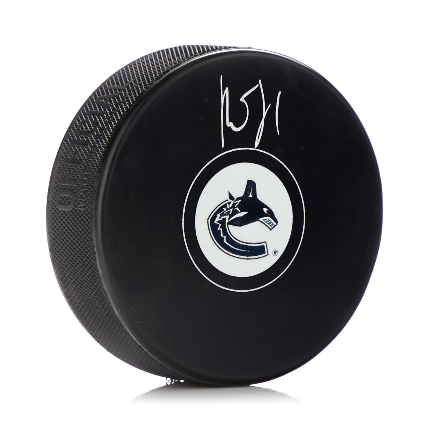 Roberto Luongo Autographed Vancouver Canucks Hockey Puck Roberto Luongo Puck hockey, Vancouver Canucks, supplier stock photo
