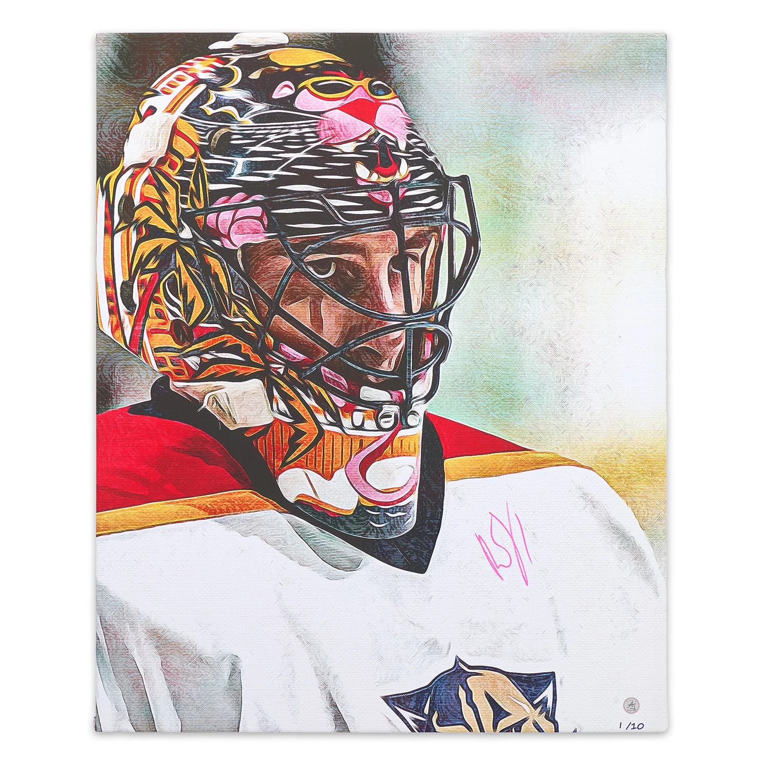Roberto Luongo Signed Florida Hockey Goalie Mask 26x32 Art Canvas #1/10 Roberto Luongo Canvas 26x32-roberto-luongo-florida-hockey-goalie-mask, supplier stock photo