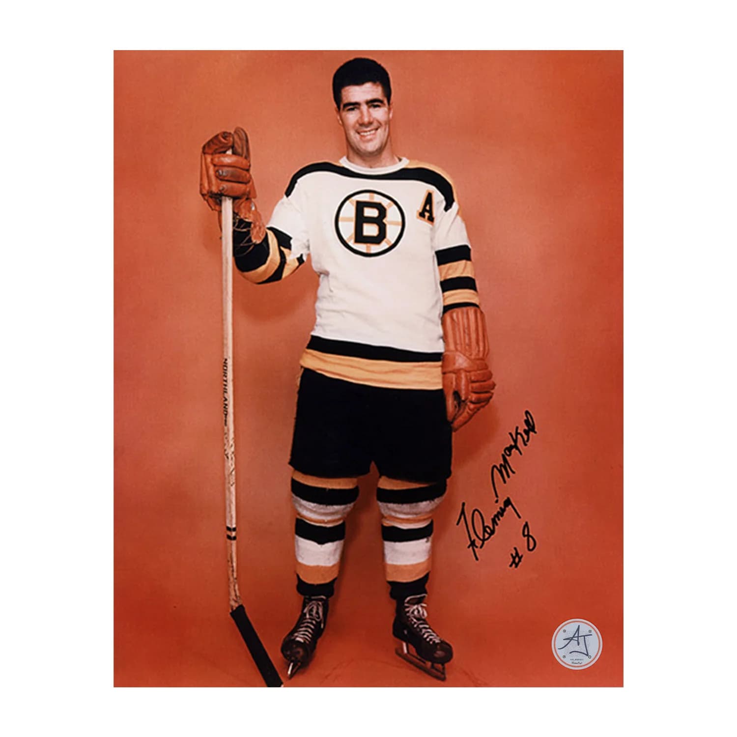 Fleming Mackell Autographed Boston Bruins Portrait 8x10 Photo Fleming Mackell Photo 8x10-portrait, Boston Bruins, supplier stock photo