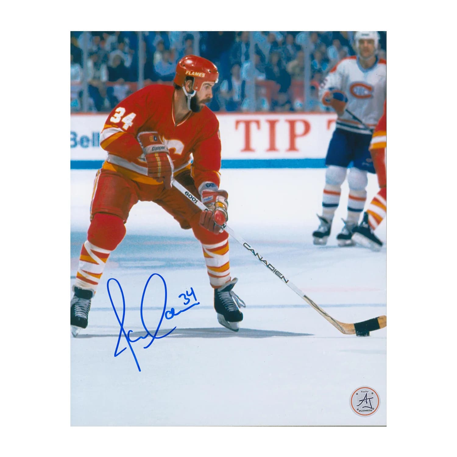 Jamie Macoun Autographed Calgary Flames Hockey 8x10 Photo Jamie Macoun Photo 8x10-hockey, Calgary Flames, supplier stock photo