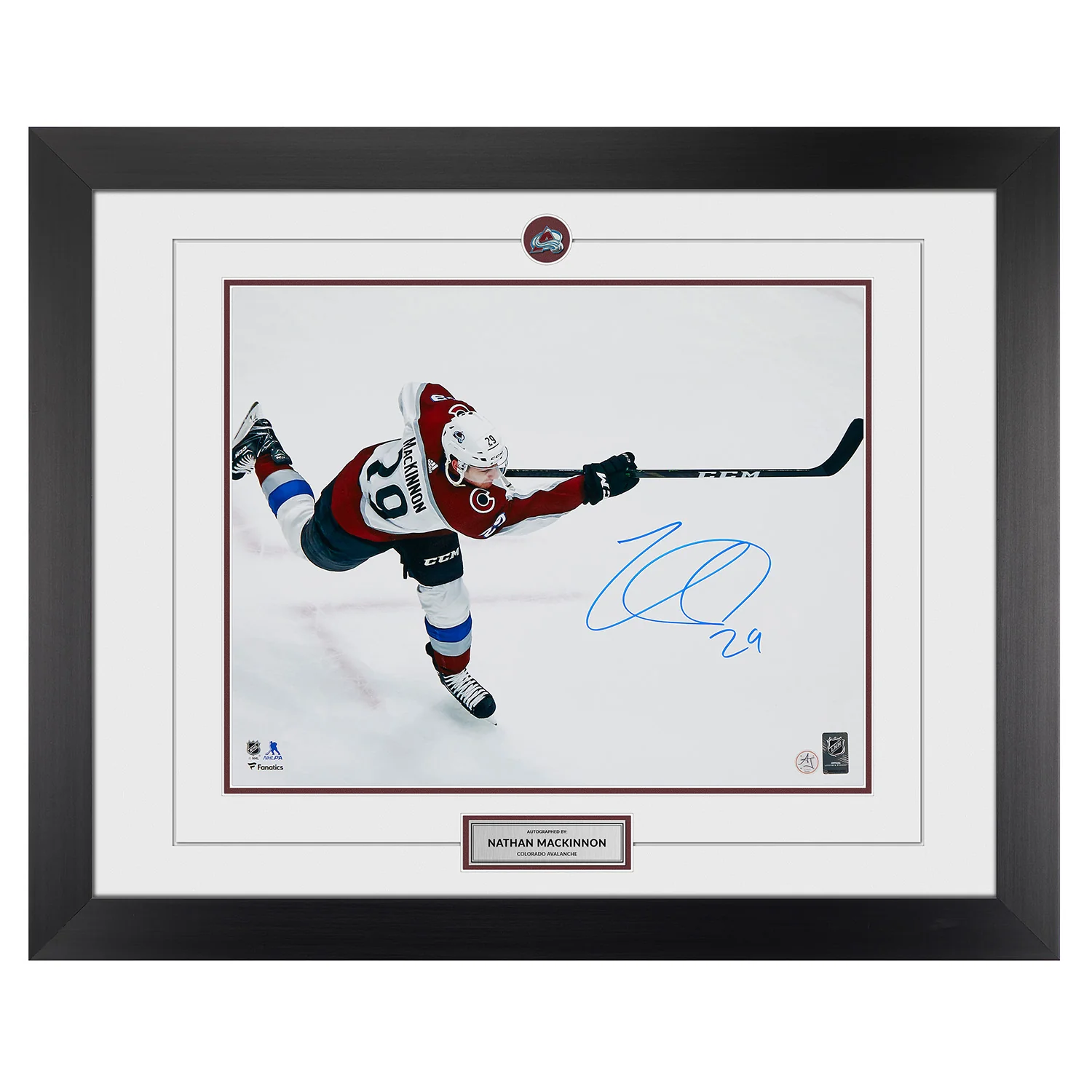Nathan MacKinnon Colorado Avalanche Signed Slapshot 26x32 Frame Nathan MacKinnon Other 26x32-nathan-mackinnon-colorado-avalanche, Colorado Avalanche, supplier stock photo