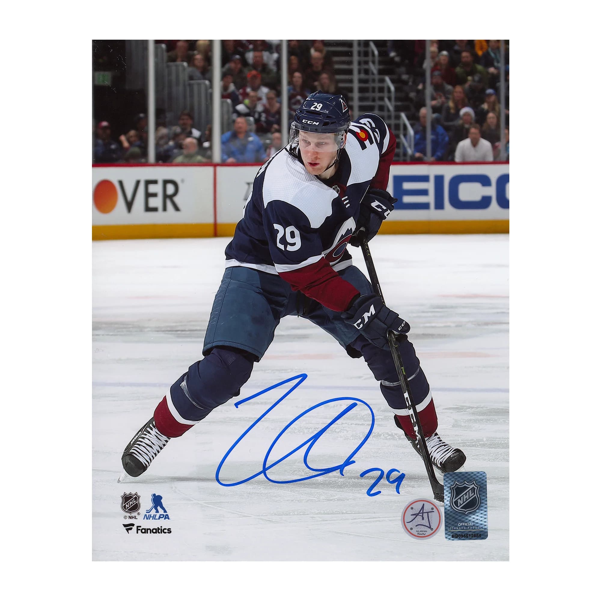 Nathan Mackinnon Autographed Colorado Avalanche Stickhandling 8x10 Photo Nathan MacKinnon Photo 8x10-stickhandling, Colorado Avalanche, supplier stock photo