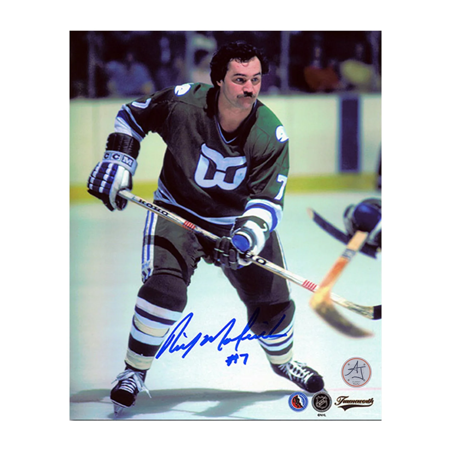 Rick MacLeish Autographed Hartford Whalers Hockey 8x10 Photo Rick MacLeish Photo 8x10-hartford-whalers-hockey, supplier stock photo