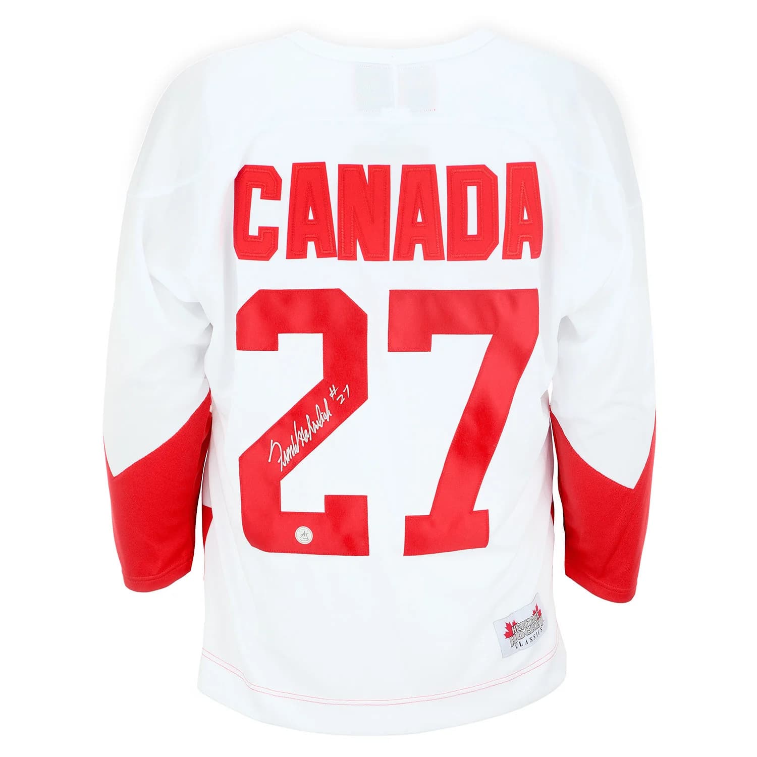 Frank Mahovlich Autographed Team Canada 1972 Summit Series Jersey Frank Mahovlich Jersey team-canada-1972-summit-series, supplier stock photo