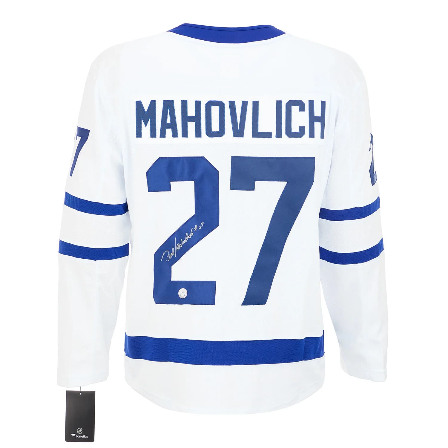 Frank Mahovlich Signed Toronto Maple Leafs White Fanatics Breakaway Jersey Frank Mahovlich Jersey white-breakaway, Toronto Maple Leafs, supplier stock photo