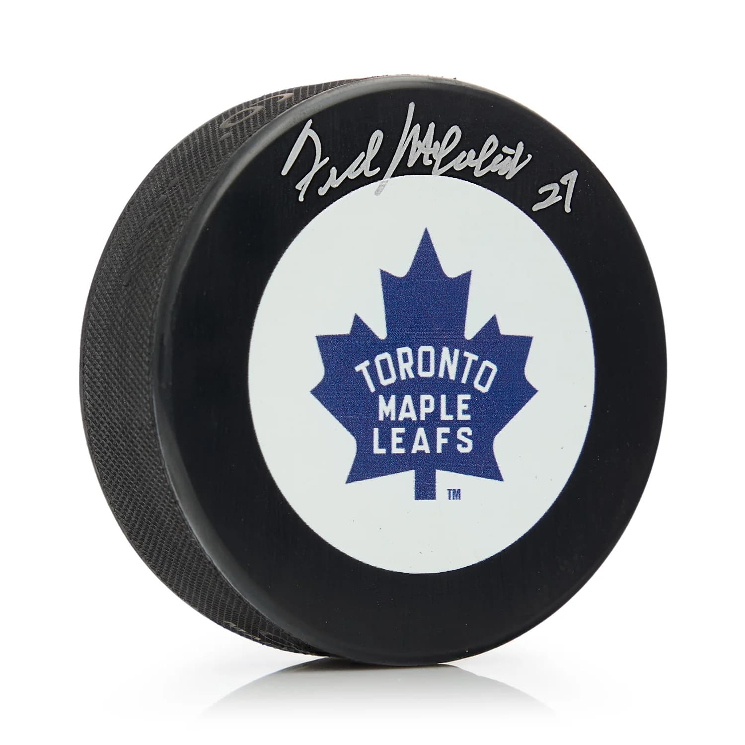 Frank Mahovlich Autographed Toronto Maple Leafs Retro Logo Puck Frank Mahovlich Puck retro-logo, Toronto Maple Leafs, supplier stock photo