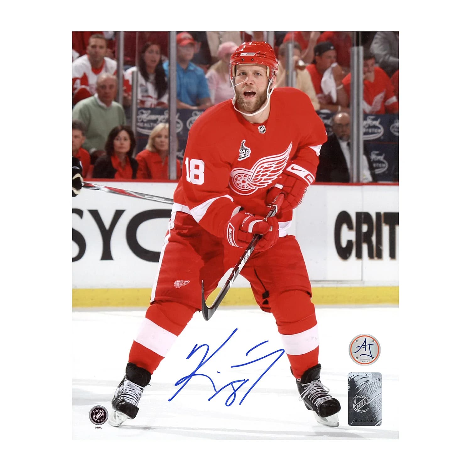Kirk Maltby Autographed Detroit Red Wings Hockey 8x10 Photo Kirk Maltby Photo 8x10-hockey, Detroit Red Wings, supplier stock photo