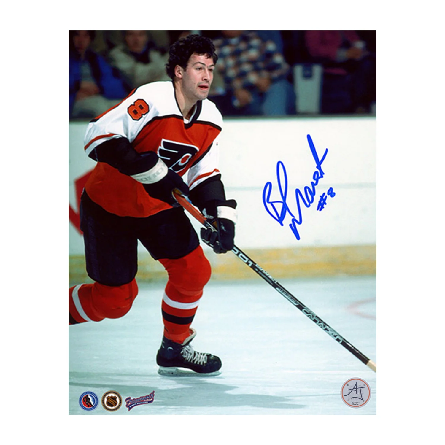 Brad Marsh Autographed Philadelphia Flyers Hockey 8x10 Photo Brad Marsh Photo 8x10-hockey, Philadelphia Flyers, supplier stock photo