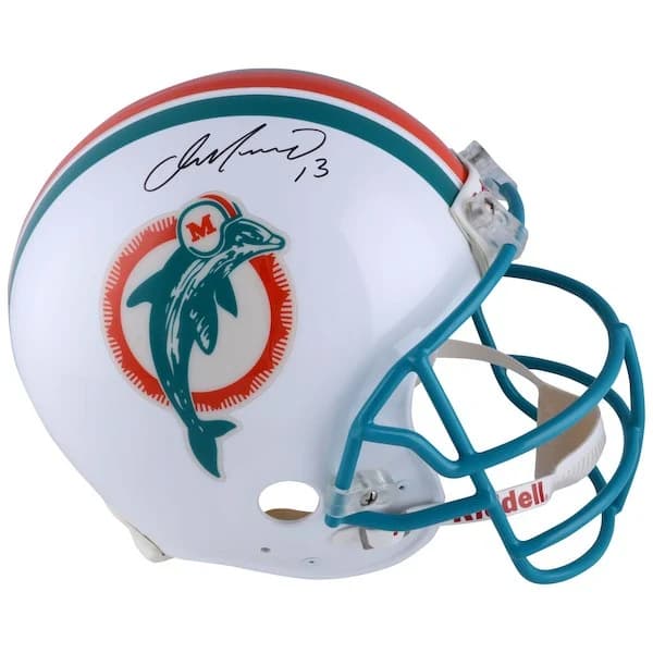 Dan Marino Miami Dolphins Signed Riddell Replica Throwback Helmet Dan Marino Helmet riddell-replica-throwback, Miami Dolphins, supplier stock photo