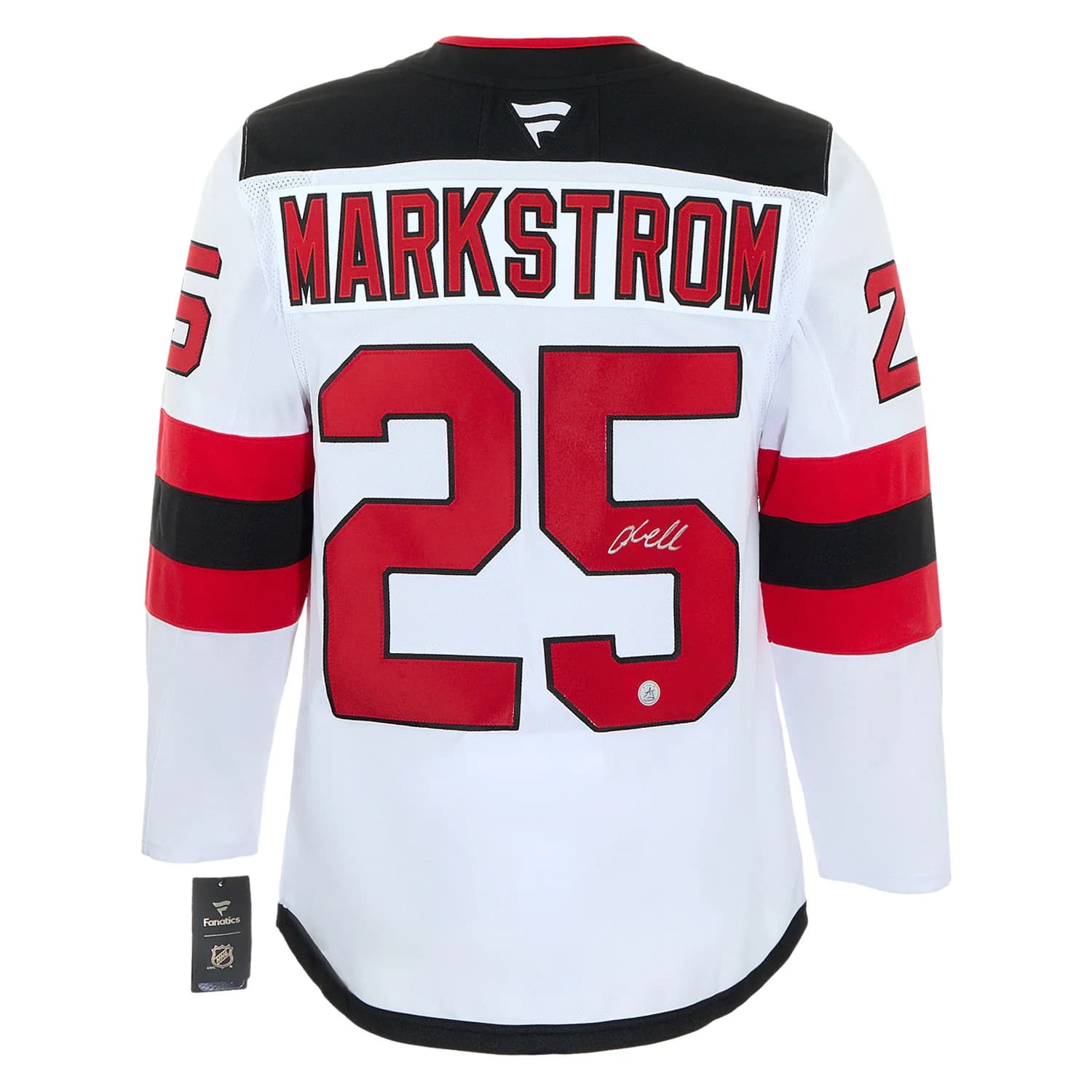 Jacob Markstrom Signed New Jersey Devils White Fanatics Premium Jersey Jacob Markstrom Jersey white-premium, New Jersey Devils, supplier stock photo