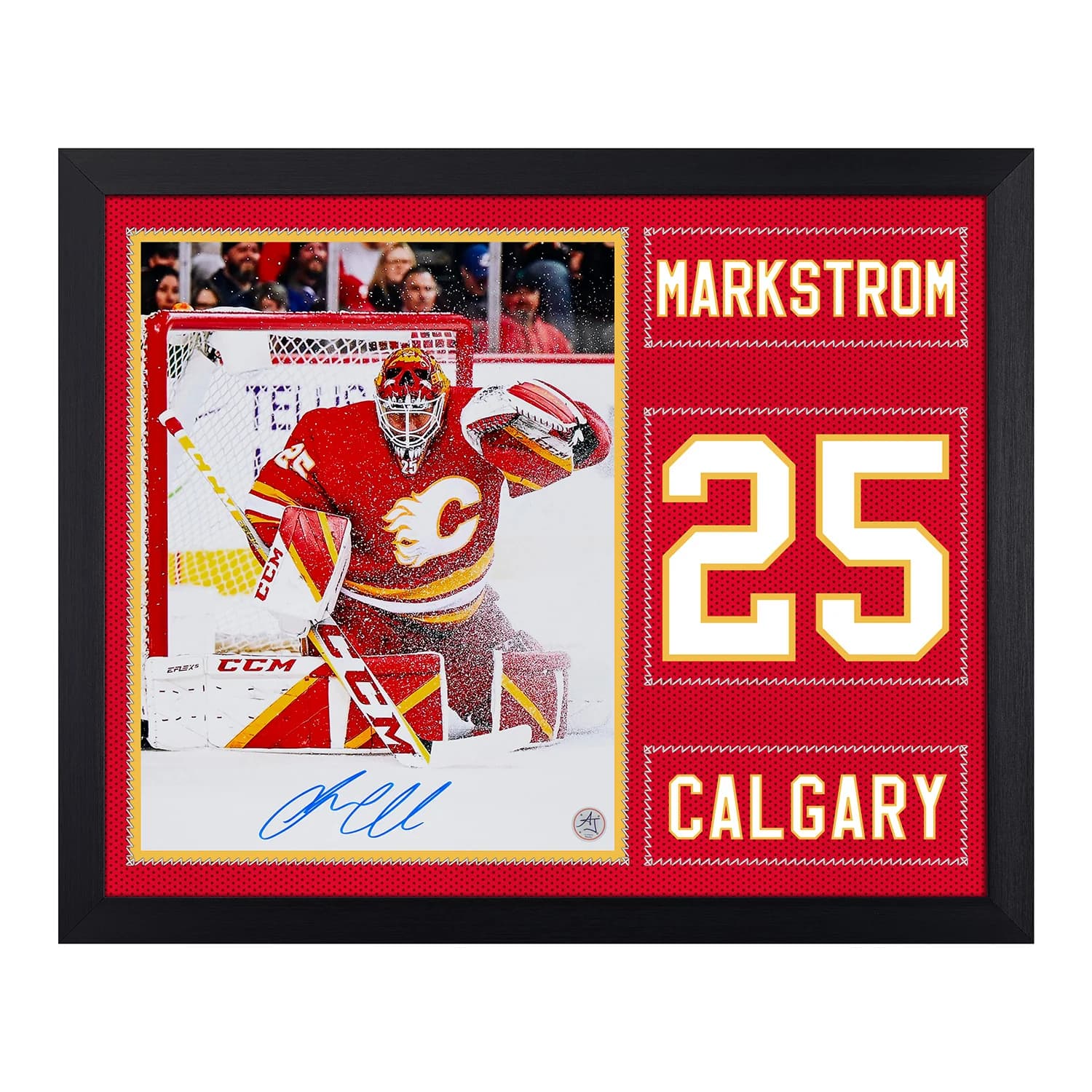 Jacob Markstrom Autographed Calgary Flames Uniform Graphic 19x23 Frame Jacob Markstrom Jersey 19x23-uniform-graphic-frame, Calgary Flames, supplier stock photo