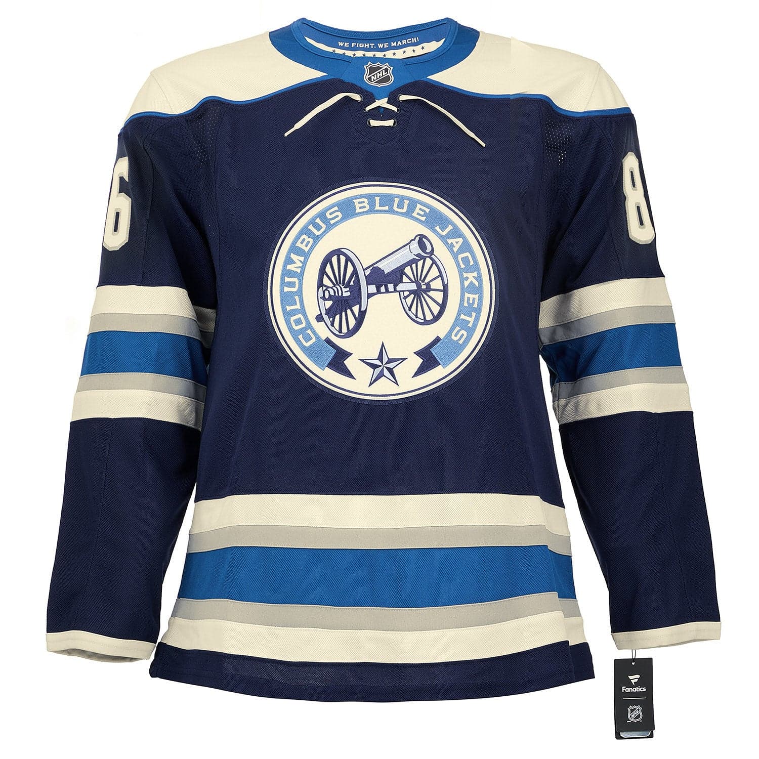 Kirill Marchenko Signed Columbus Blue Jackets Alt Cannon Fanatics Premium Jersey Kirill Marchenko Jersey alt-cannon-premium, Columbus Blue Jackets, view 2, supplier stock photo
