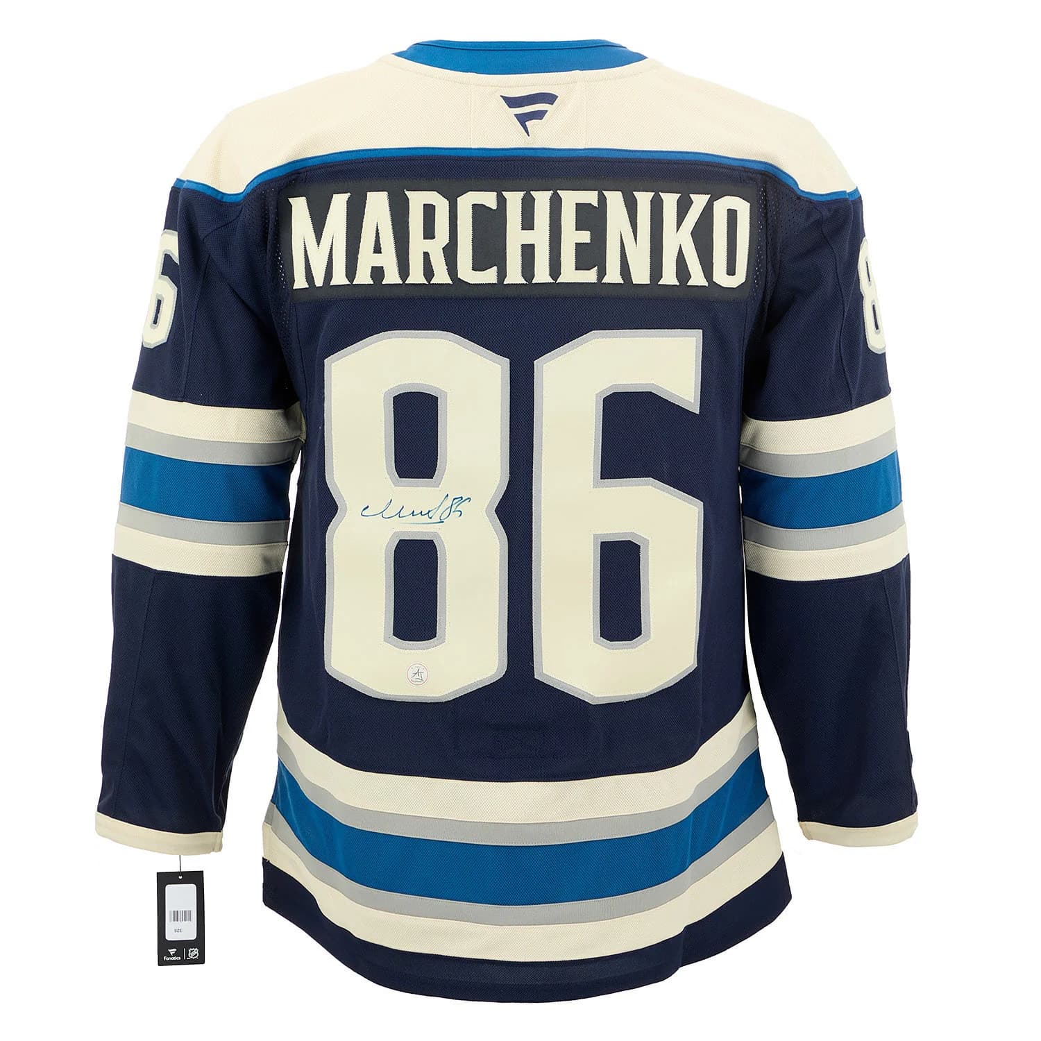 Kirill Marchenko Signed Columbus Blue Jackets Alt Cannon Fanatics Premium Jersey Kirill Marchenko Jersey alt-cannon-premium, Columbus Blue Jackets, supplier stock photo
