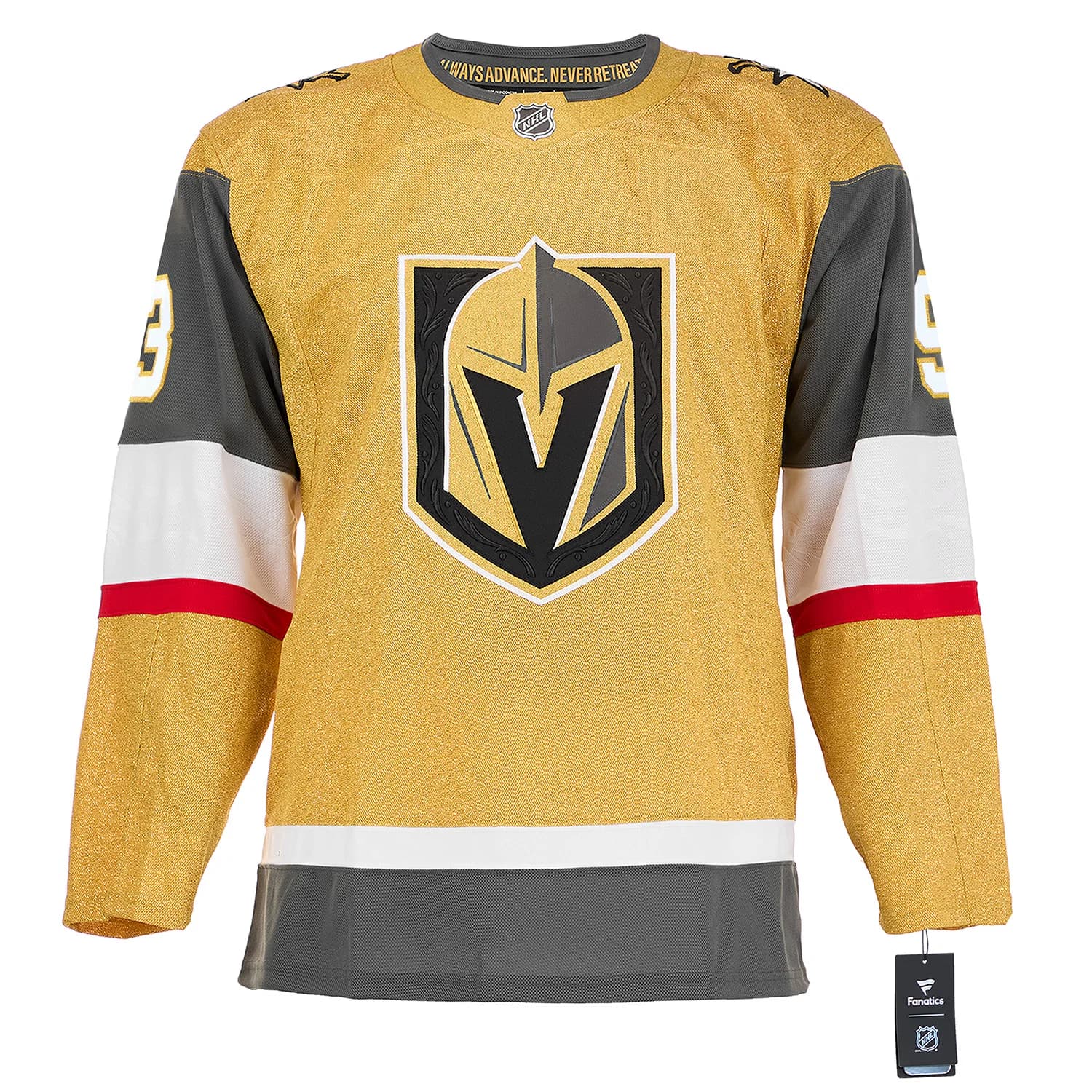 Mitch Marner Autographed Vegas Golden Knights Fanatics Premium Jersey Mitch Marner Jersey premium, Vegas Golden Knights, view 2, supplier stock photo