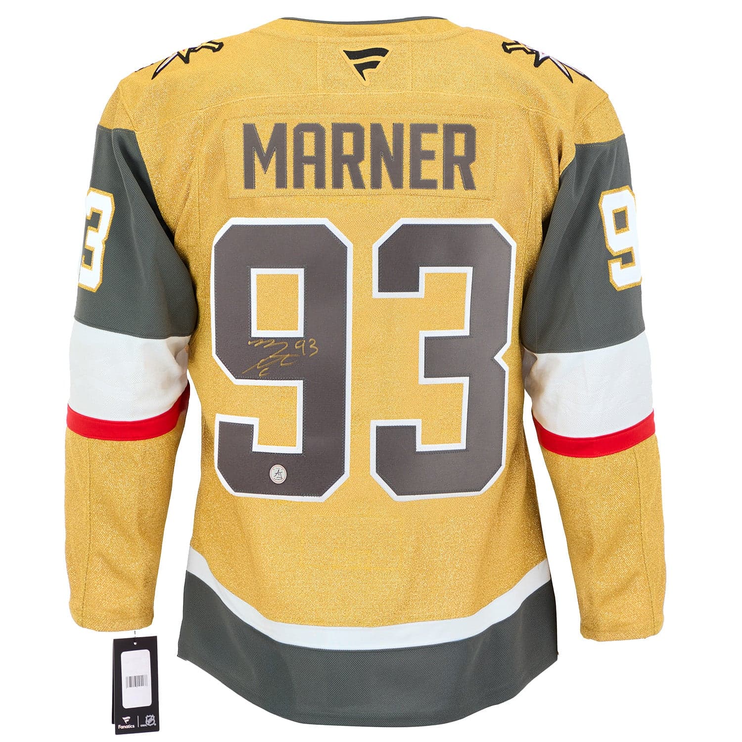 Mitch Marner Autographed Vegas Golden Knights Fanatics Premium Jersey Mitch Marner Jersey premium, Vegas Golden Knights, supplier stock photo