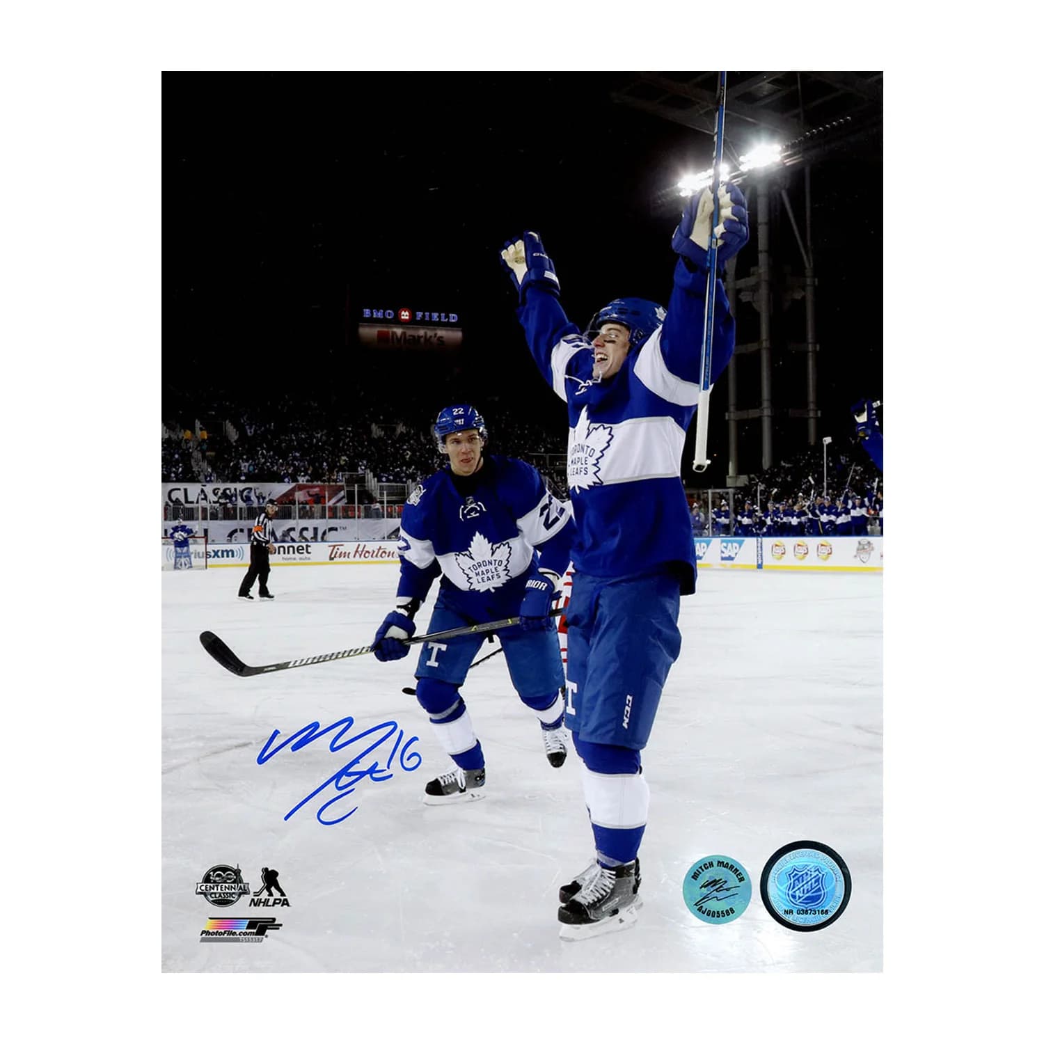 Mitch Marner Signed Toronto Maple Leafs 2017 Centennial Classic 8x10 Photo Mitch Marner Photo 8x10-2017-centennial-classic, Toronto Maple Leafs, supplier stock photo