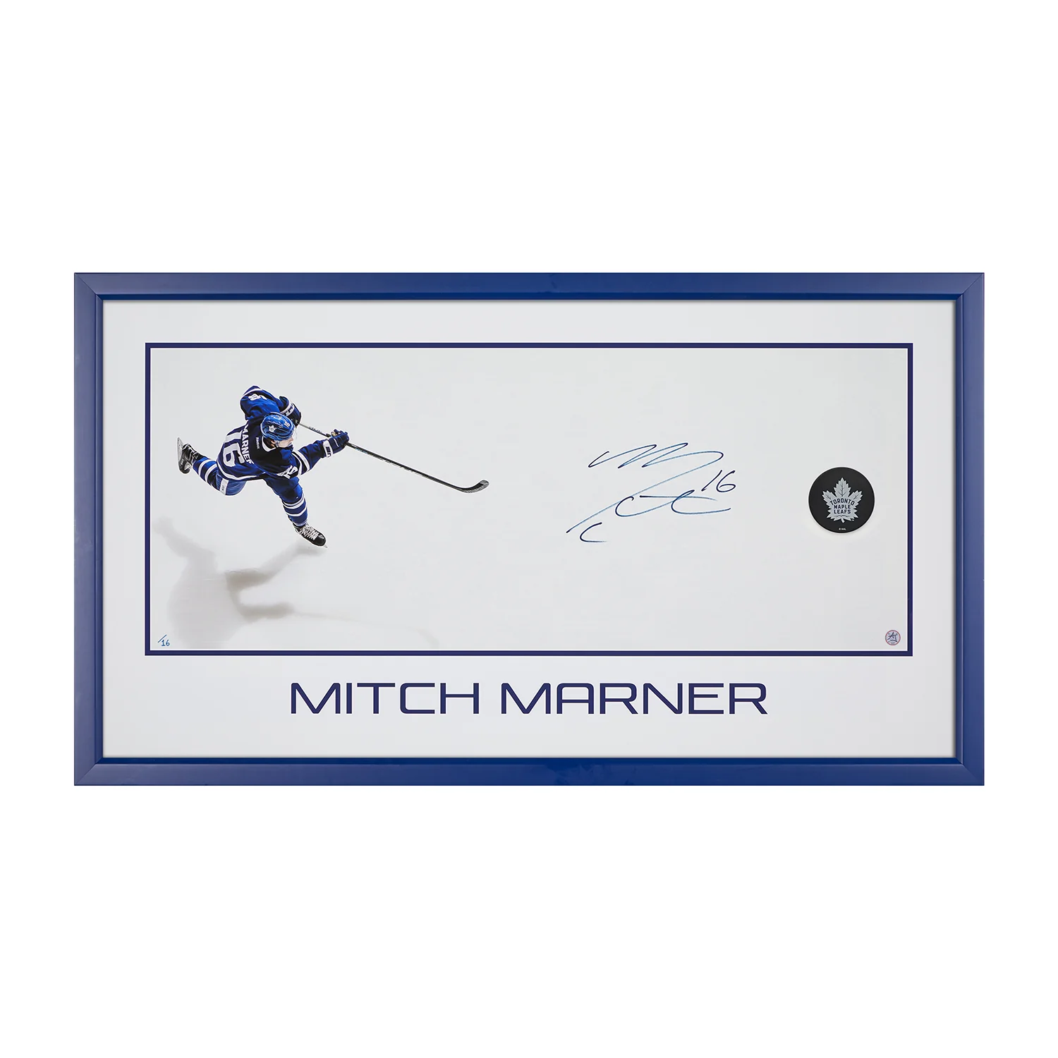 Mitch Marner Signed Toronto Maple Leafs Slapshot 43x24 Frame #/16 Mitch Marner Other 43x24-slapshot-frame-16, Toronto Maple Leafs, supplier stock photo