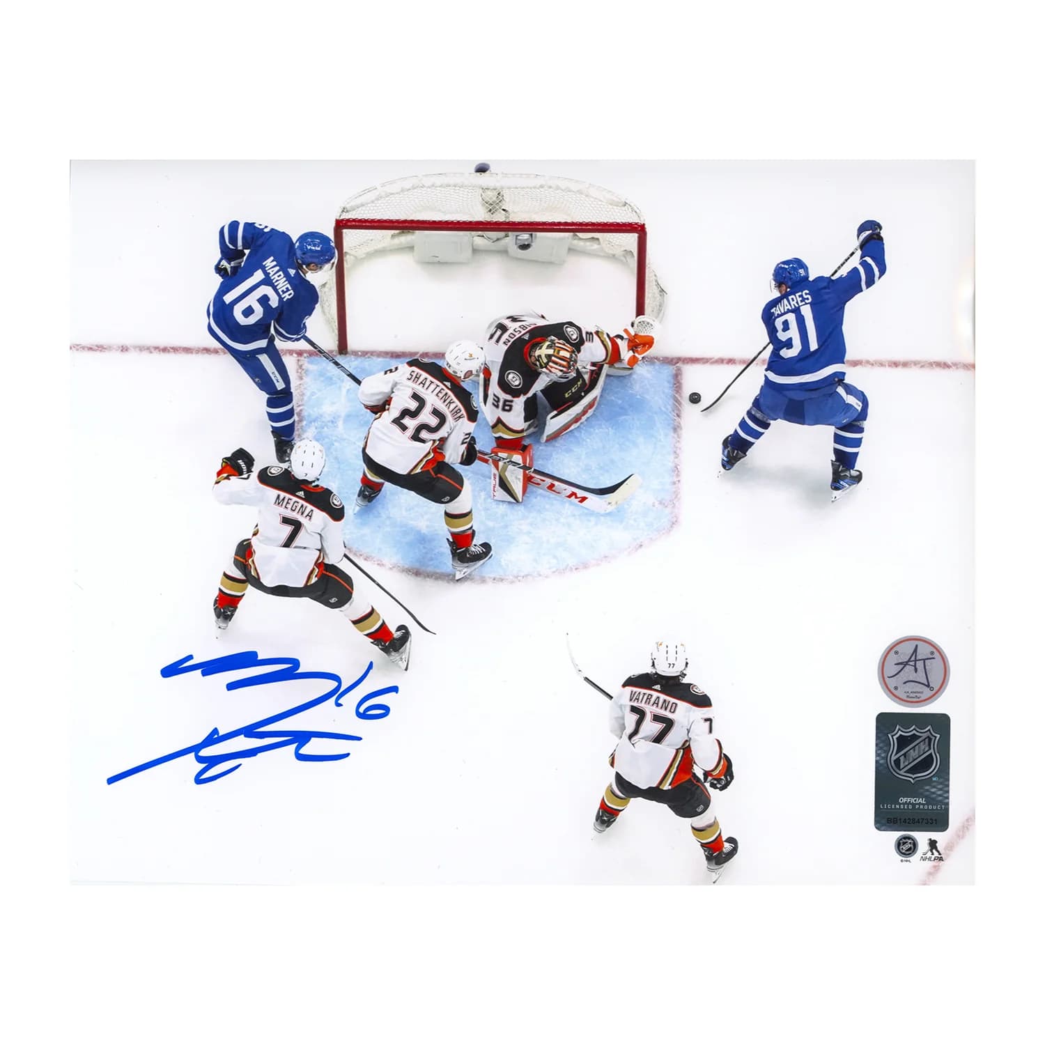 Mitch Marner Signed Toronto Maple Leafs Aerial View 8x10 Photo Mitch Marner Photo 8x10-aerial-view, Toronto Maple Leafs, supplier stock photo