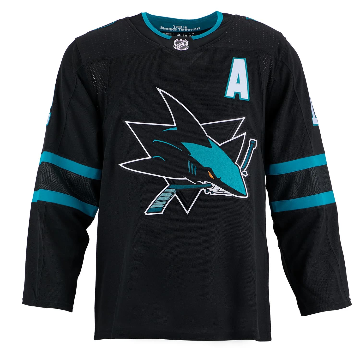 Patrick Marleau Autographed San Jose Sharks Alternate Black adidas Jersey Patrick Marleau Jersey alternate-black-adidas, San Jose Sharks, view 2, supplier stock photo