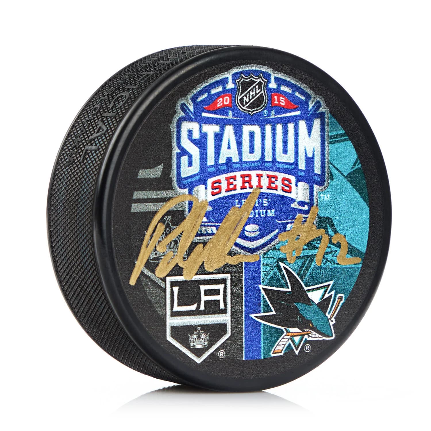 Patrick Marleau Signed San Jose Sharks 2015 Stadium Series Hockey Puck Patrick Marleau Puck 2015-stadium-series-hockey, San Jose Sharks, supplier stock photo