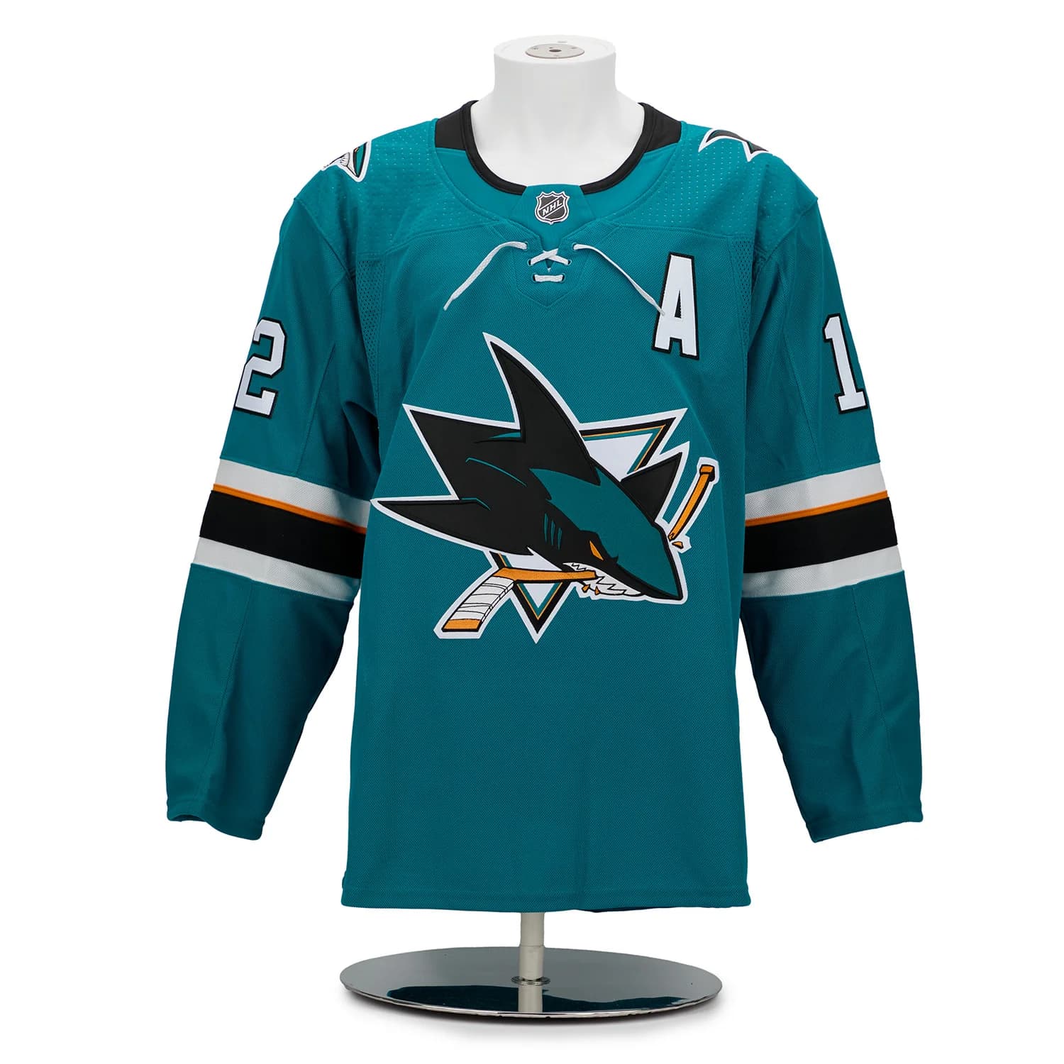 Patrick Marleau San Jose Sharks Signed & Dated Last Game adidas Jersey #1/12 Patrick Marleau Jersey patrick-marleau-san-jose-sharks-dated, San Jose Sharks, view 2, supplier stock photo