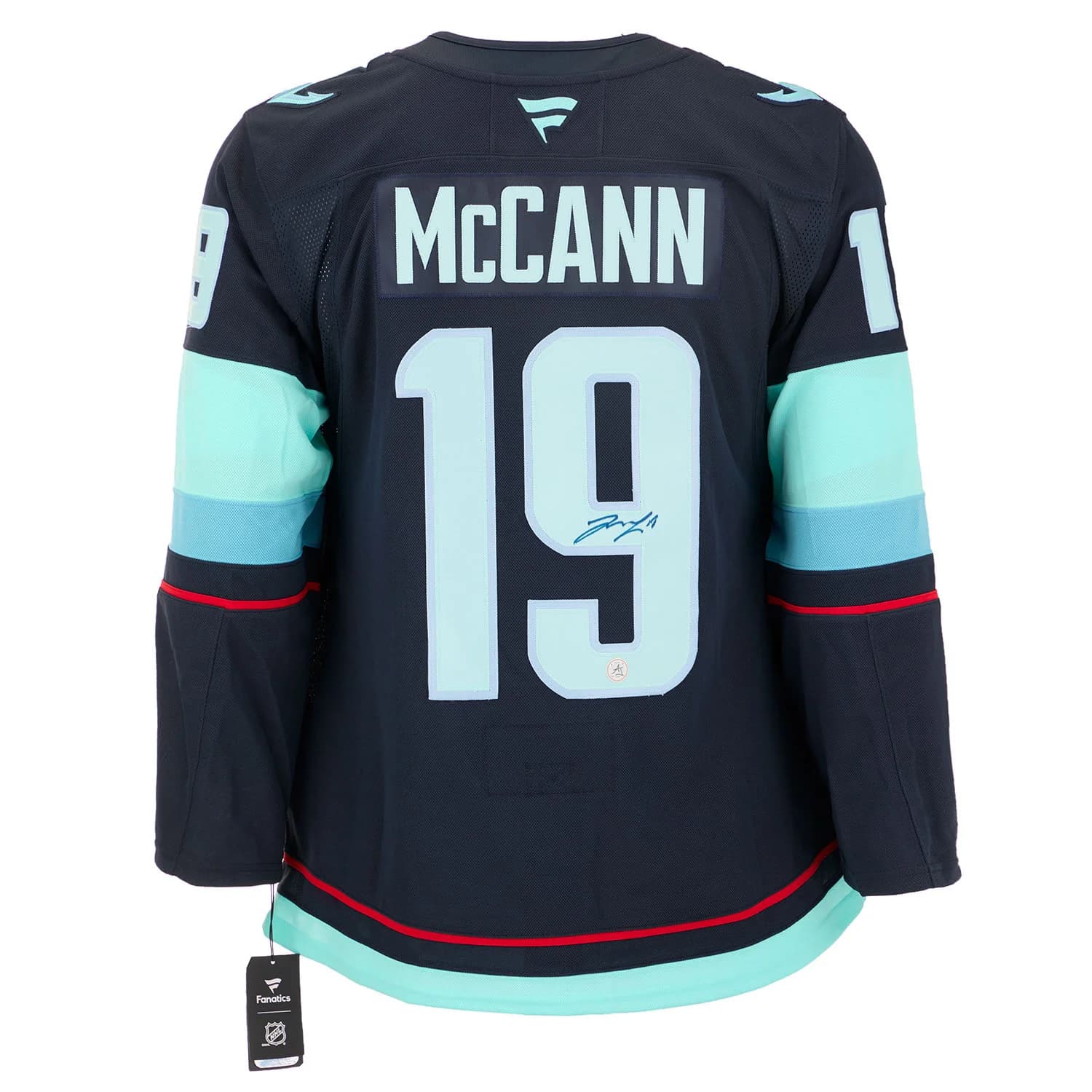 Jared McCann Autographed Seattle Kraken Fanatics Premium Jersey Jared McCann Jersey premium, Seattle Kraken, supplier stock photo