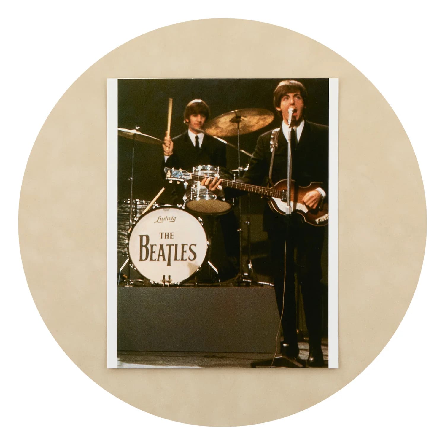 Paul McCartney & Ringo Starr Beatles Signed Remo Drumhead Beckett & Caiazzo COA Other paul-mccartney-ringo-starr-beatles-remo, view 3, supplier stock photo