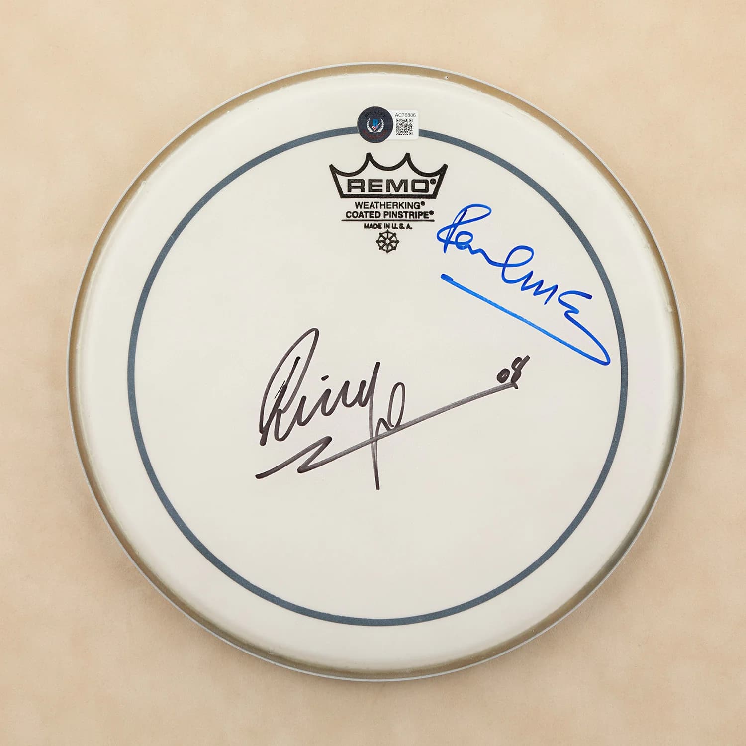 Paul McCartney & Ringo Starr Beatles Signed Remo Drumhead Beckett & Caiazzo COA Other paul-mccartney-ringo-starr-beatles-remo, supplier stock photo