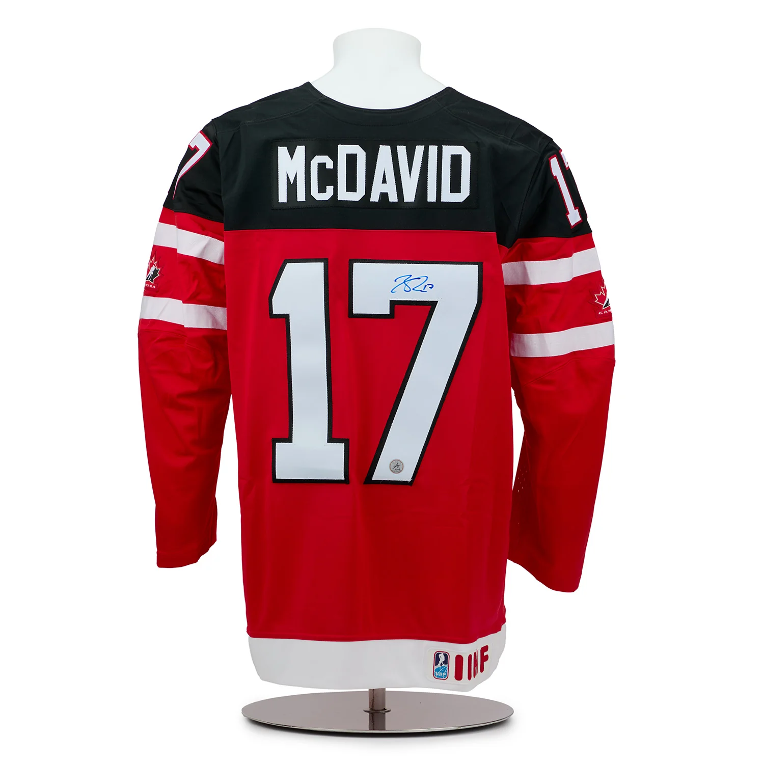 Connor McDavid Signed Team Canada 2015 World Junior Gold Nike Jersey Connor McDavid Jersey connor-mcdavid-team-canada-2015-world, supplier stock photo