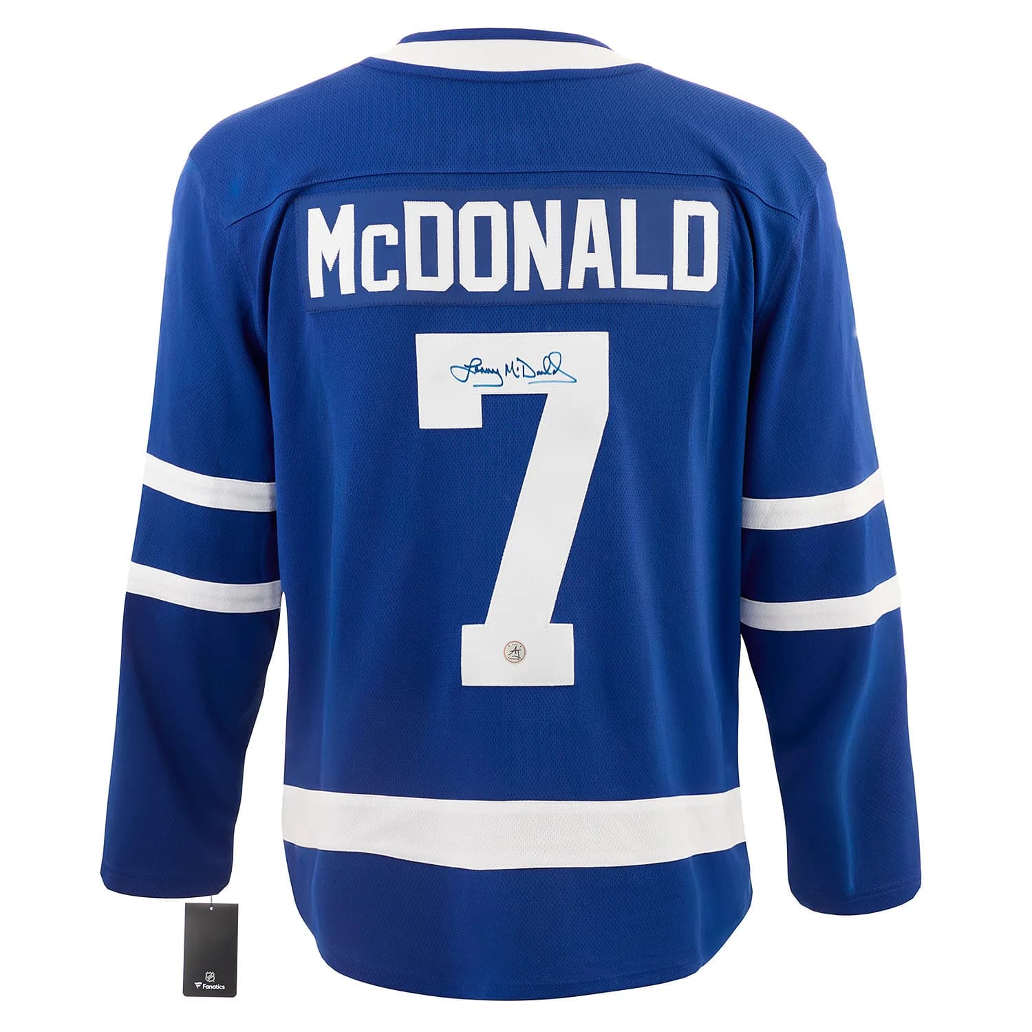 Lanny McDonald Autographed Toronto Maple Leafs Fanatics Breakaway Jersey Lanny McDonald Jersey breakaway, Toronto Maple Leafs, supplier stock photo
