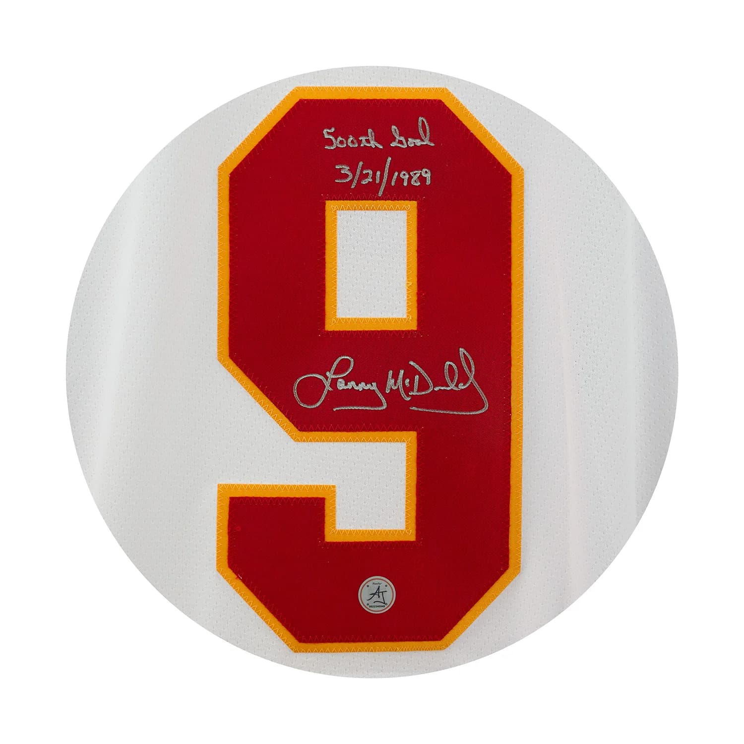 Lanny McDonald Signed & Dated Calgary Flames Team Classic adidas Jersey Lanny McDonald Jersey lanny-mcdonald-dated-calgary-flames-team, Calgary Flames, view 3, supplier stock photo