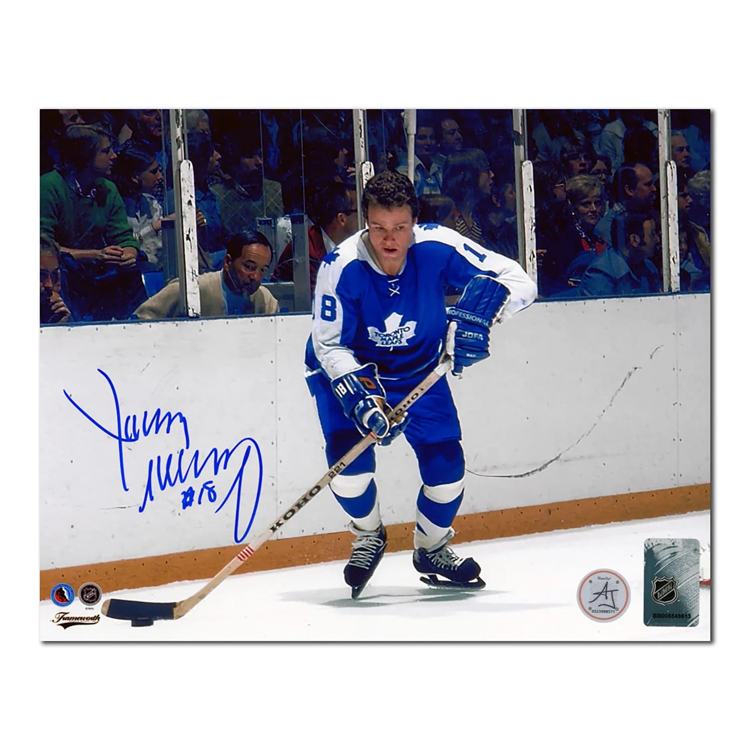 Jim McKenny Autographed Toronto Maple Leafs Puck Rush 8x10 Photo Jim McKenny Puck 8x10-rush, Toronto Maple Leafs, supplier stock photo