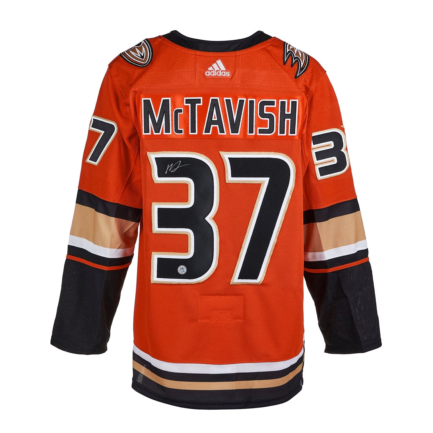 Mason McTavish Signed Anaheim Ducks Alternate adidas Jersey Mason McTavish Jersey alternate-adidas, Anaheim Ducks, supplier stock photo