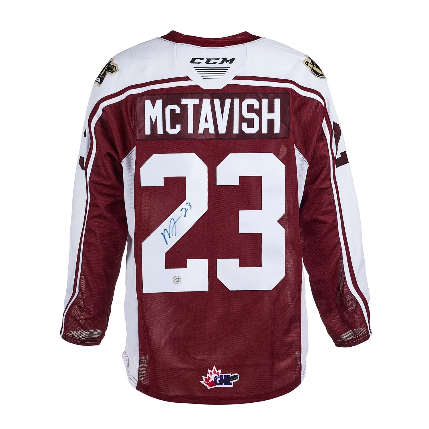 Mason McTavish Autographed Peterborough Petes CHL CCM Jersey Mason McTavish Jersey peterborough-petes-chl-ccm, supplier stock photo