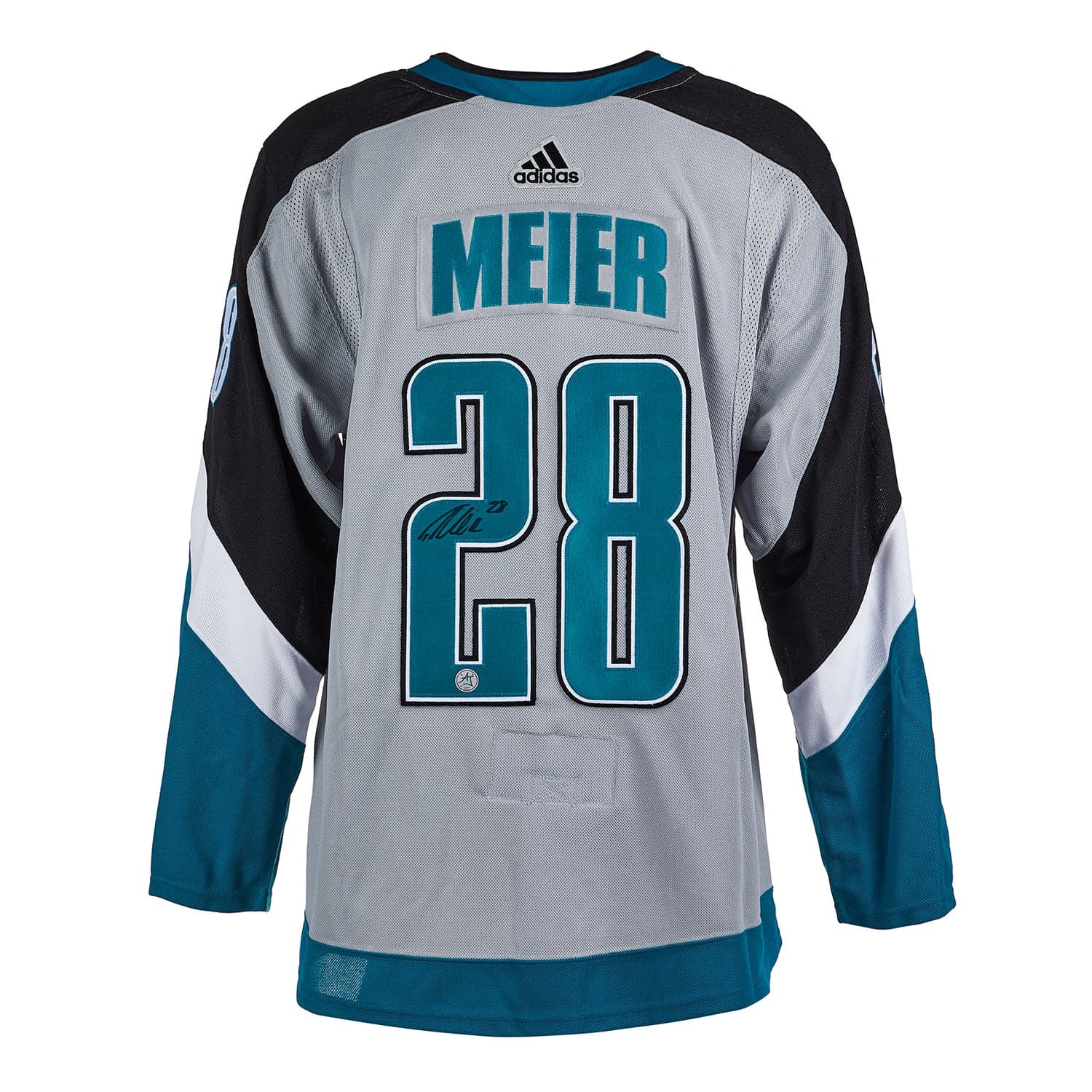 Timo Meier Autographed San Jose Sharks Reverse Retro adidas Jersey Timo Meier Jersey timo-meier-san-jose-sharks-reverse, San Jose Sharks, supplier stock photo