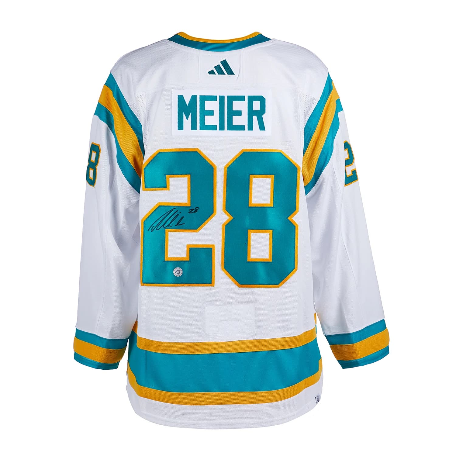 Timo Meier Signed San Jose Sharks Reverse Retro 2.0 adidas Jersey Timo Meier Jersey timo-meier-san-jose-sharks-reverse, San Jose Sharks, supplier stock photo