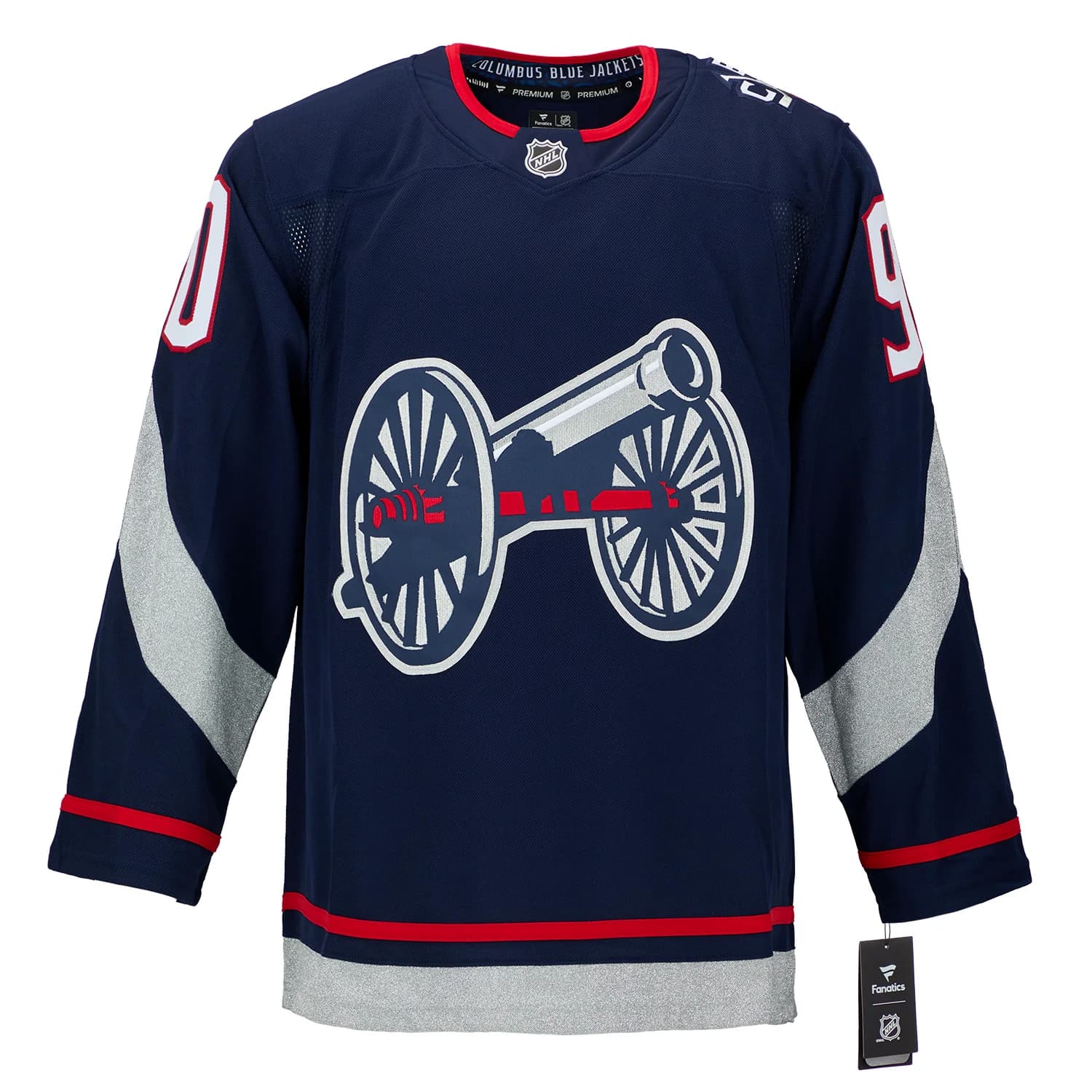 Elvis Merzlikins Signed Columbus Blue Jackets 2025 Stadium Series Jersey Elvis Merzlikins Jersey 2025-stadium-series, Columbus Blue Jackets, view 2, supplier stock photo