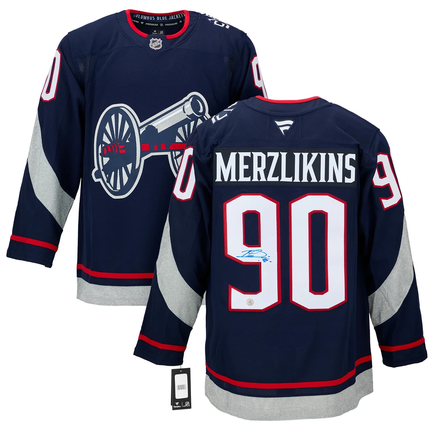 Elvis Merzlikins Signed Columbus Blue Jackets 2025 Stadium Series Jersey Elvis Merzlikins Jersey 2025-stadium-series, Columbus Blue Jackets, view 3, supplier stock photo