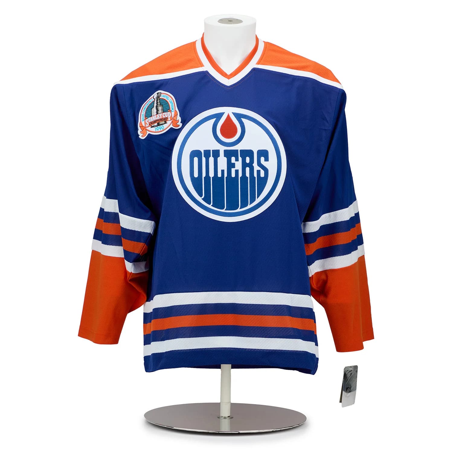 Edmonton Oilers 16 Player Team Signed 1990 Stanley Cup Classic Jersey #66/90 Jersey 16-player-team-1990-stanley-cup, Edmonton Oilers, view 2, supplier stock photo